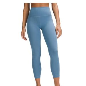 Lululemon Wunder Train High Rise Legging 25" in Utility Blue